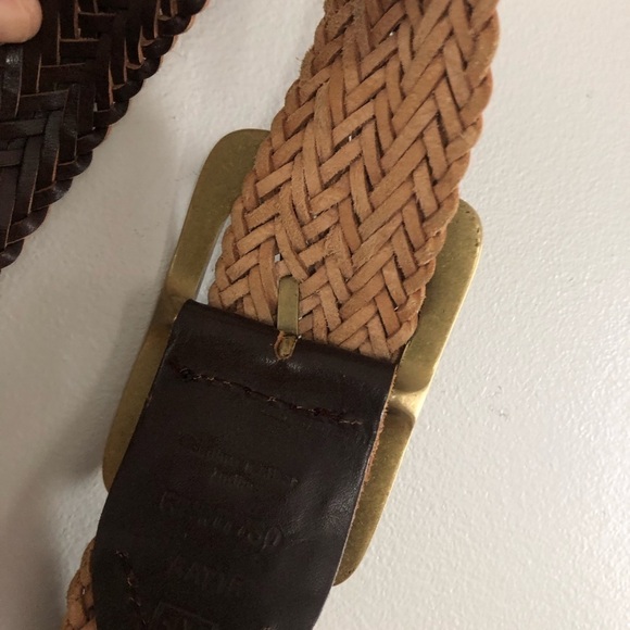 Genuine Leather 1x Boho Big buckle Maroon Belt - Picture 2 of 5